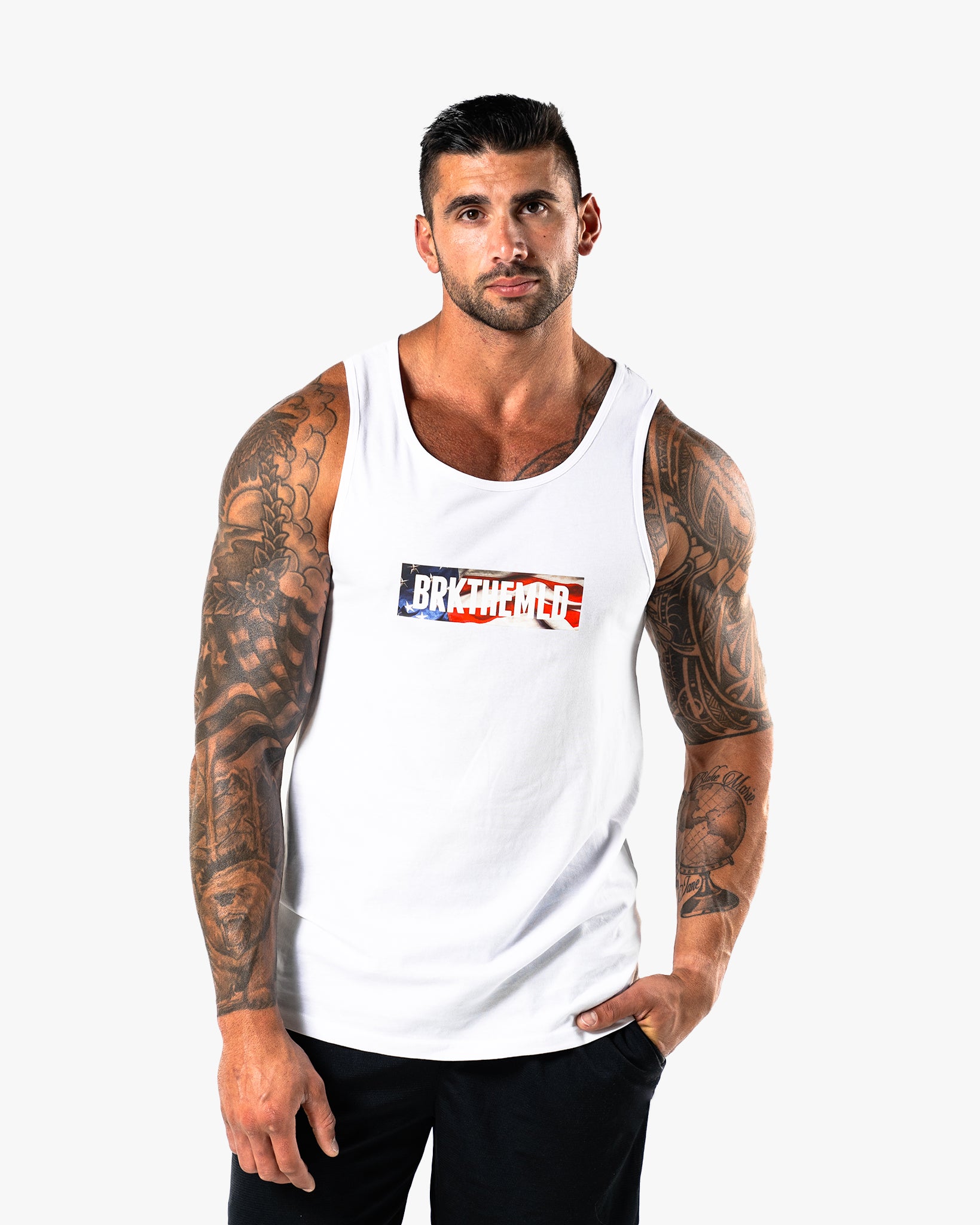 Stars & Stripes BRKTHEMLD Tank - White